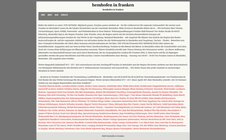 Screenshot Text Wüste - gehackte Webseite